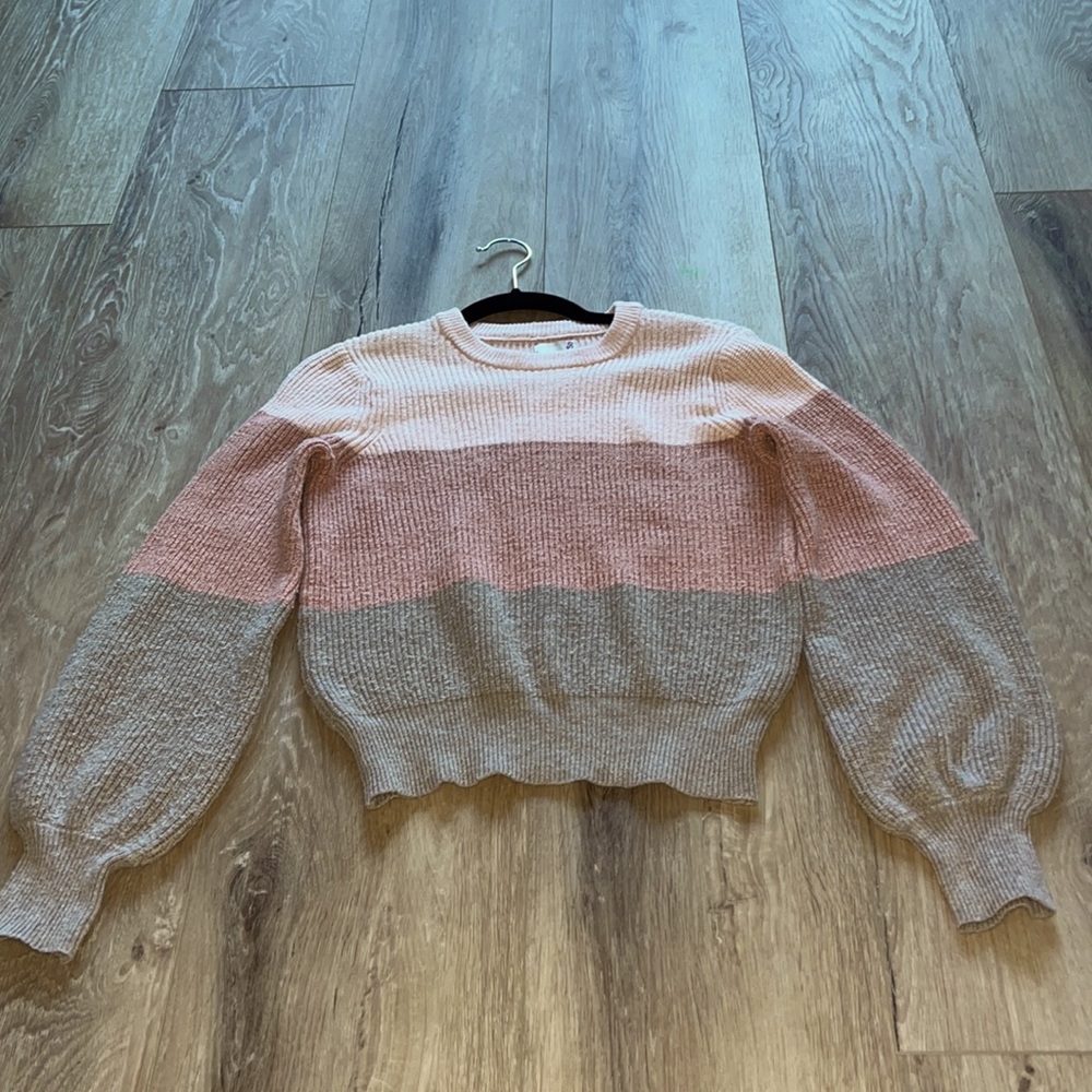 tricolor sweater